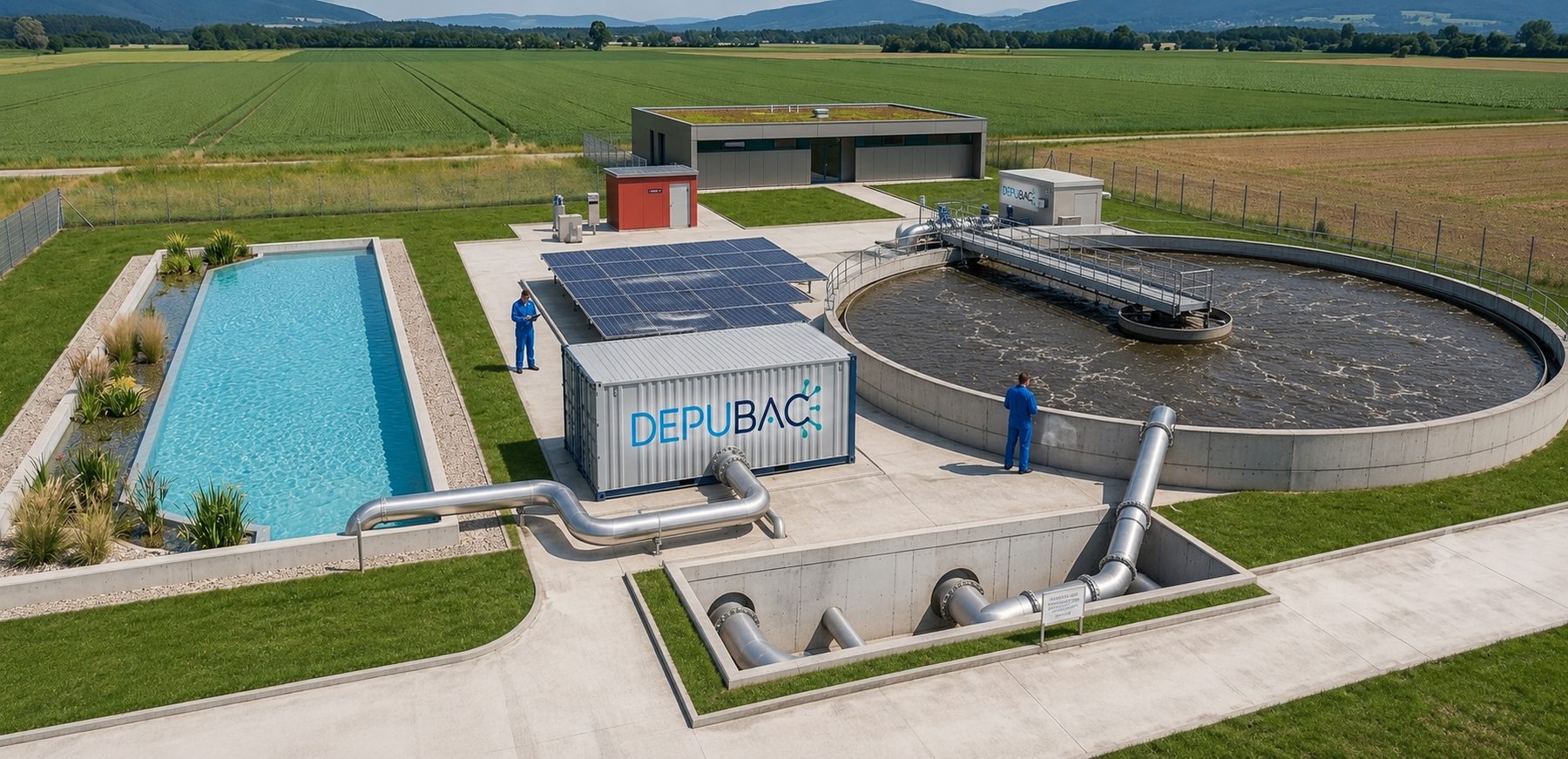 Biorreactor Depubac en instalación industrial